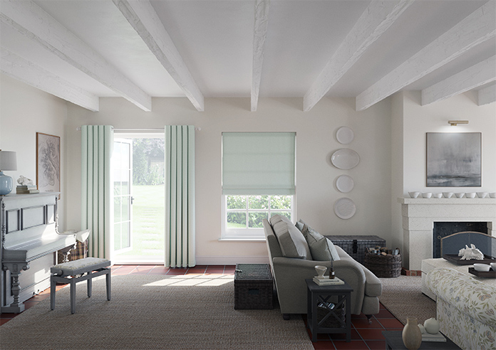 Stamford, Seafoam - Twist&Fit Roman Blind - Image 9